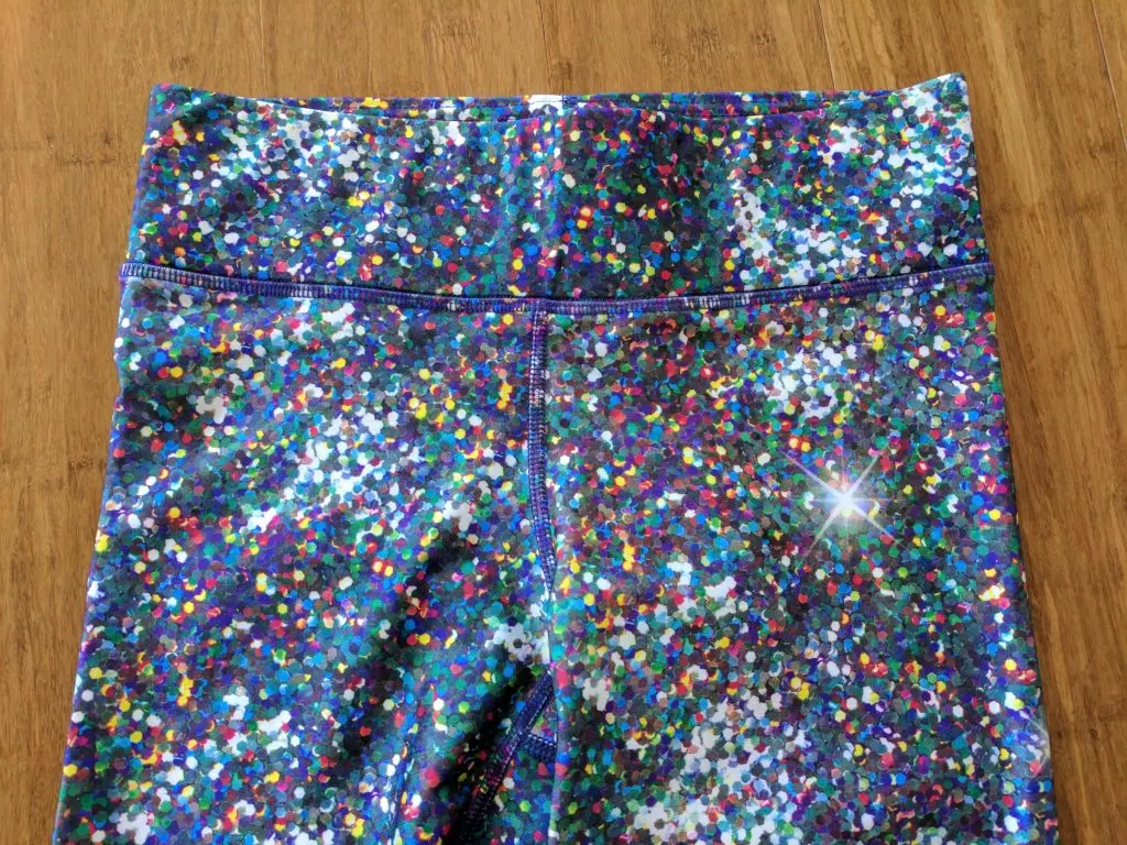 terez tall band sparkle leggings review waistband rise