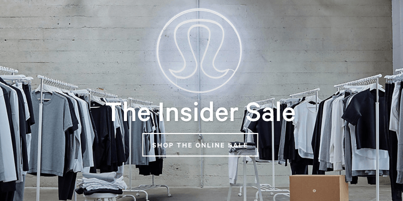 Lululemon ONLINE Warehouse Sale 2017