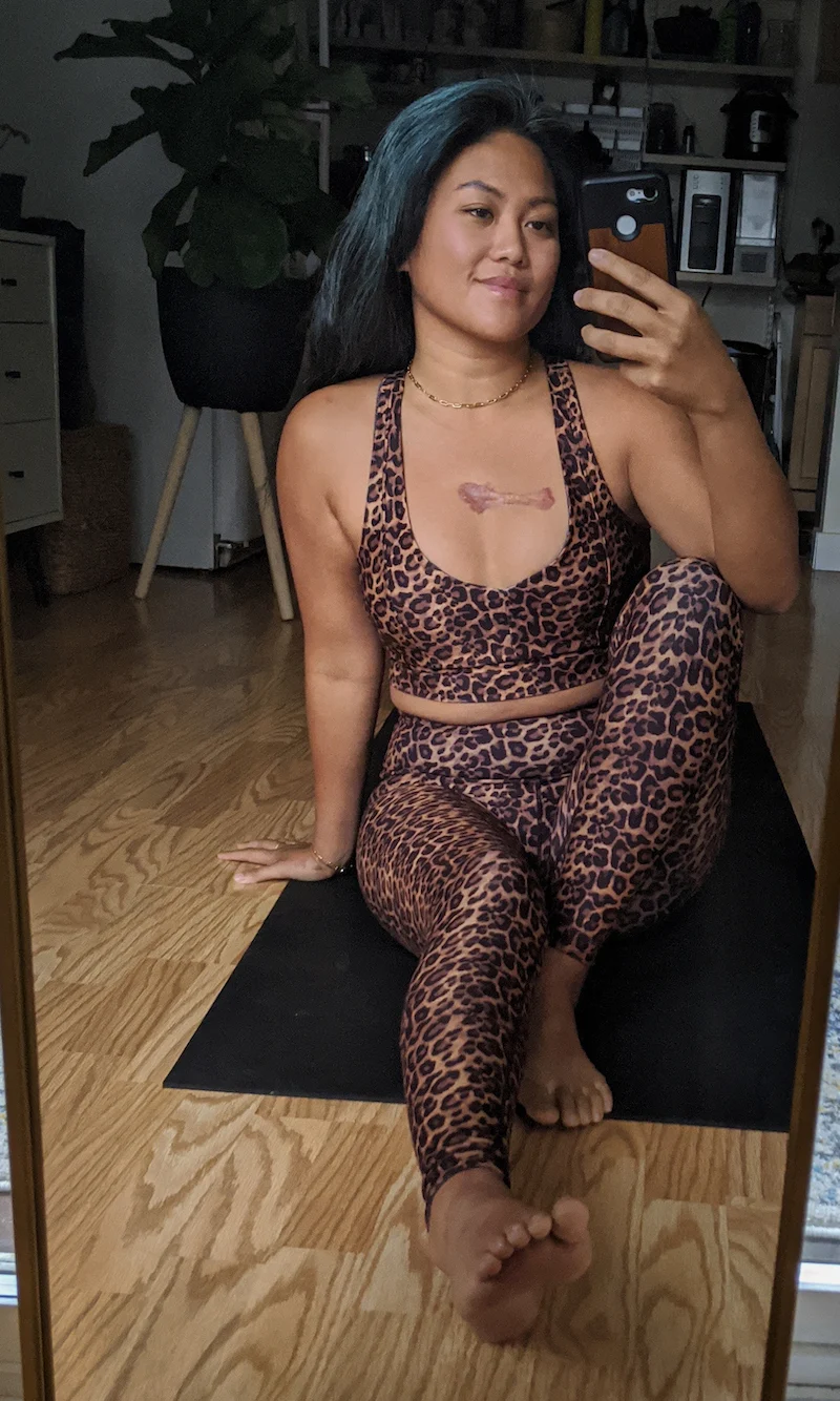 wear it to heart with review leopard leggings bra