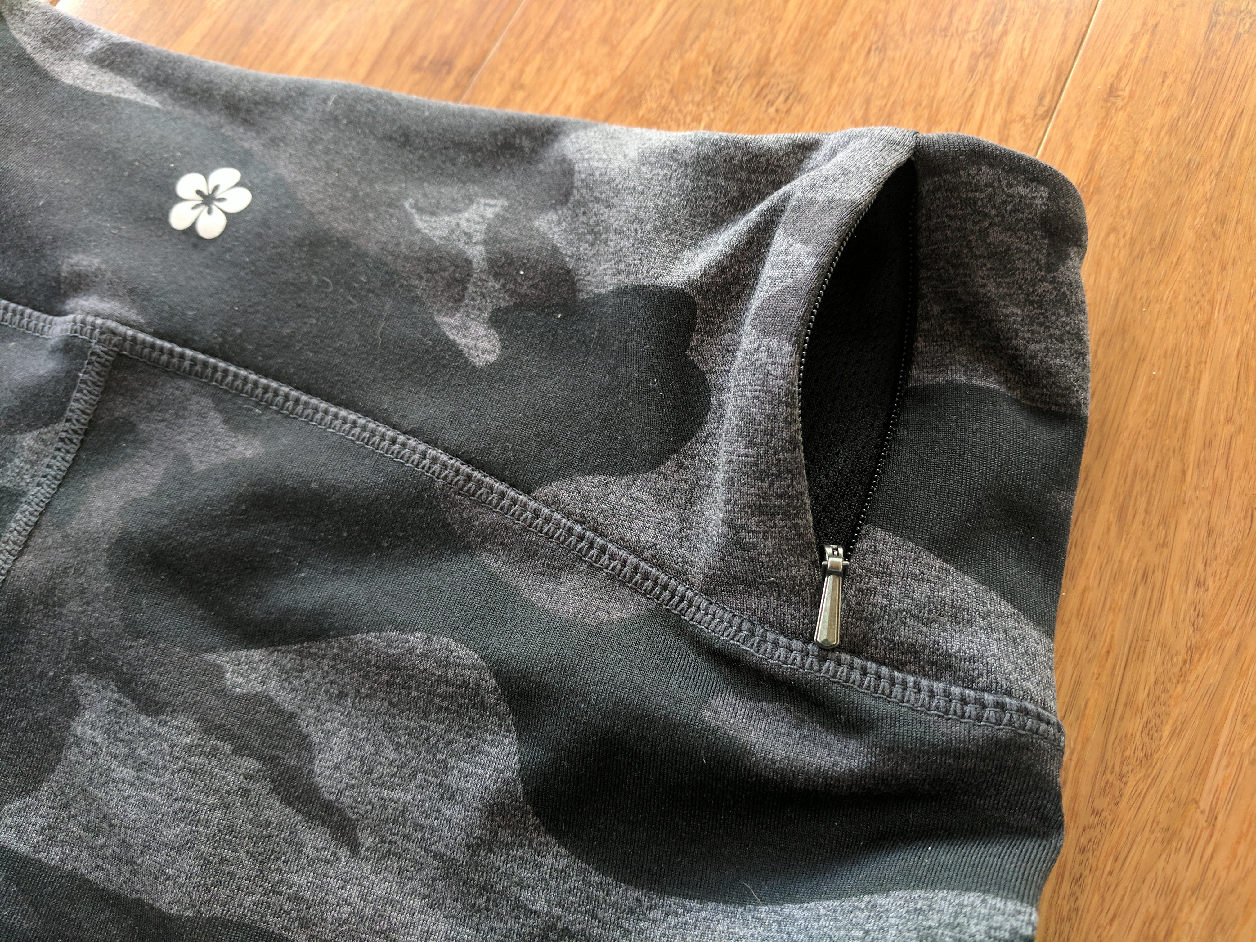 tuff athletics leggings review camo mix grey waistband pocket