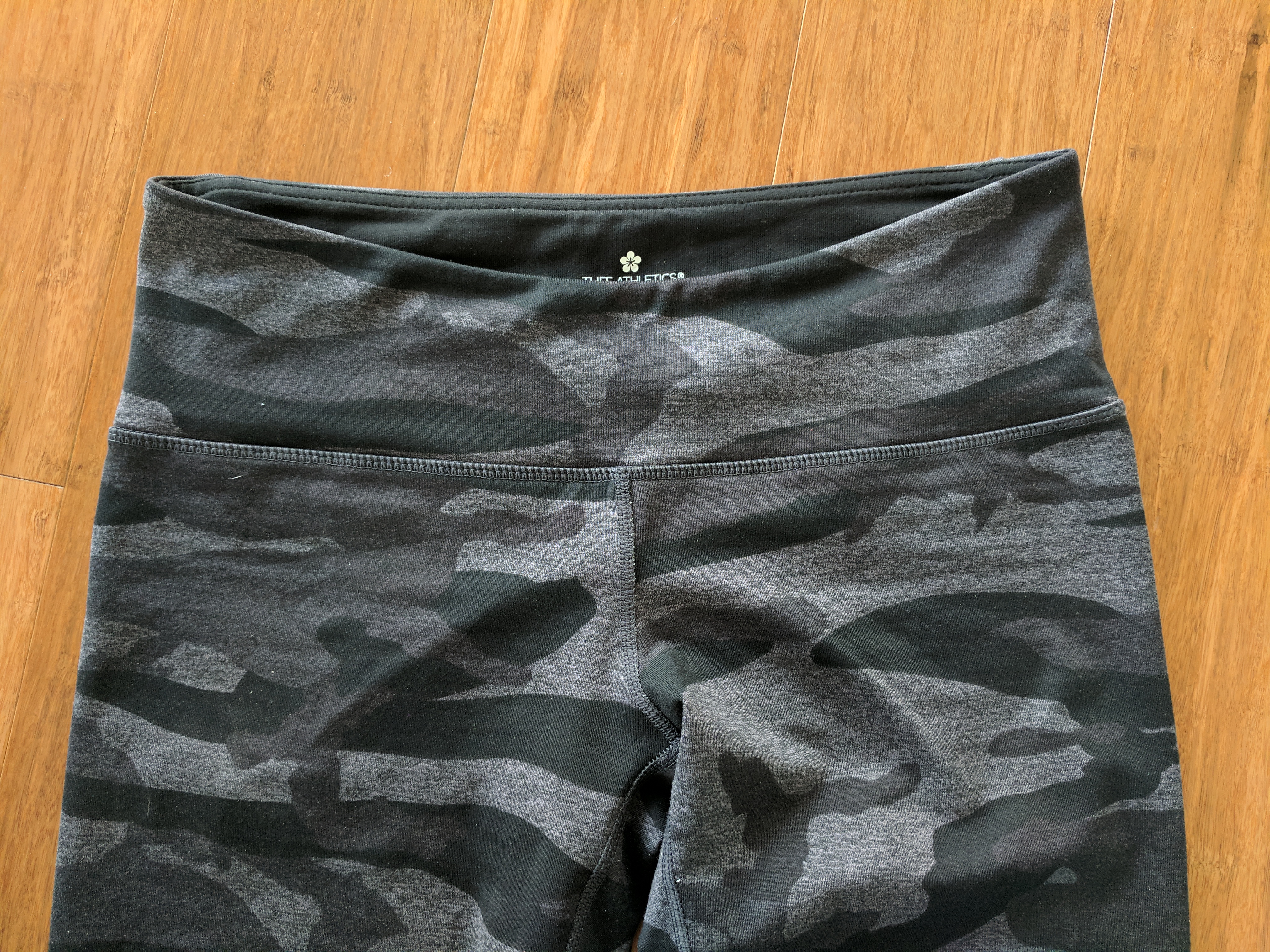 tuff athletics leggings review camo mix grey waistband