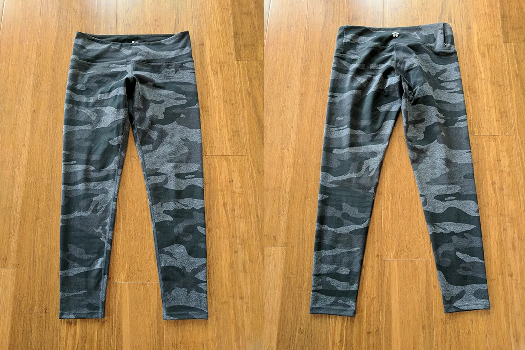 tuff leggings review camo mix grey front back