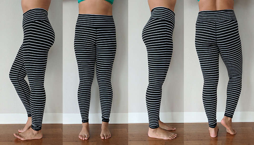 Athleta Review: High Rise Stripe Chaturanga™ Tight - Schimiggy Reviews