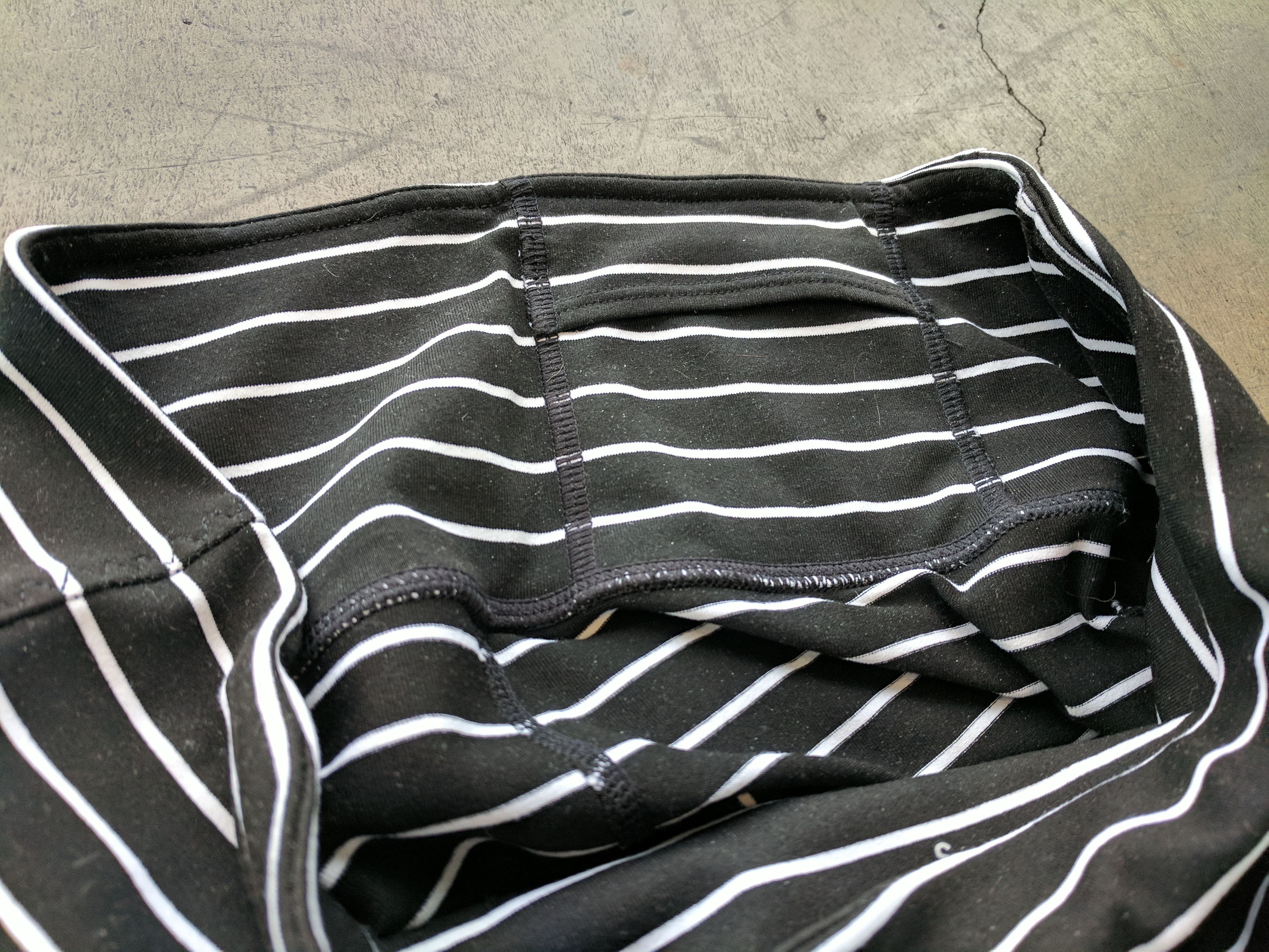 Athleta High Waist Striped Chaturanga Inner Waistband Pocket