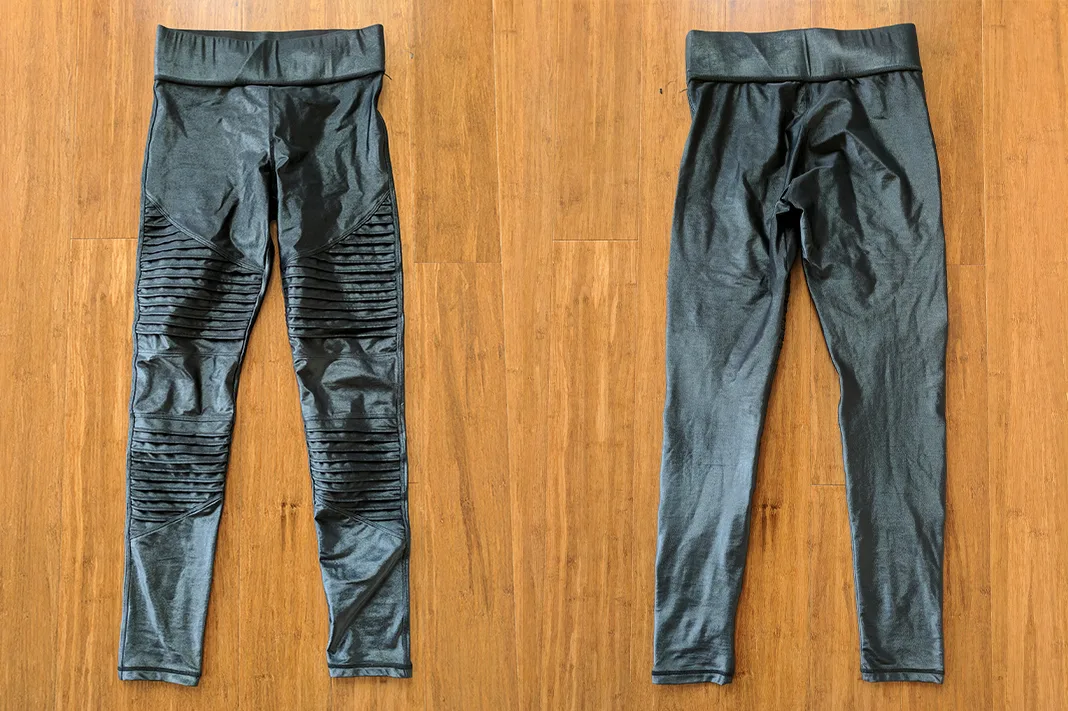 carbon38 moto leggings review abbot kinney front and back