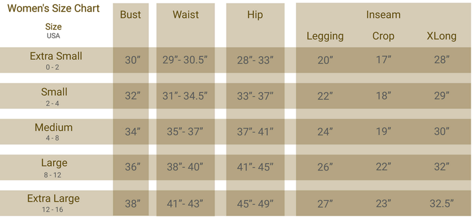 Belt Size Charts - SizeCharter