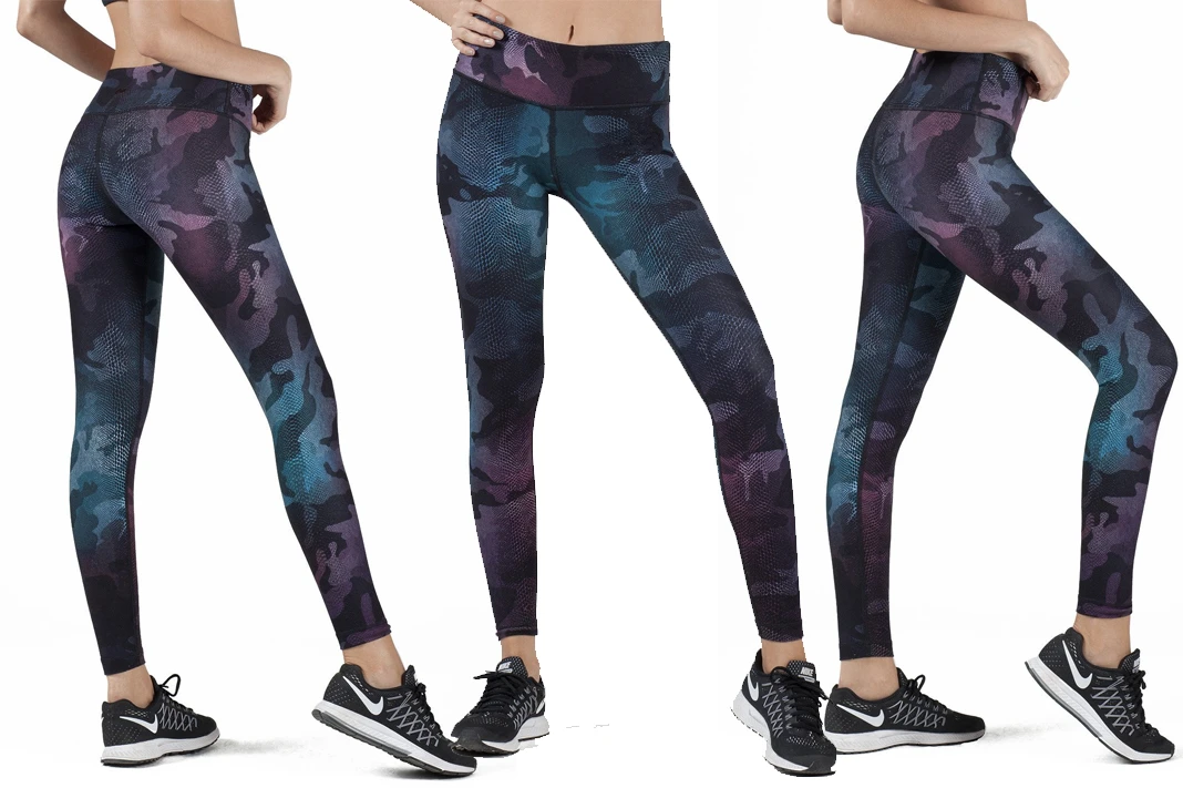 wear it to heart with camo chameleon rainbow leggings