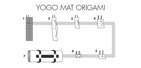 yogo yoga mat origami diagram how to fold