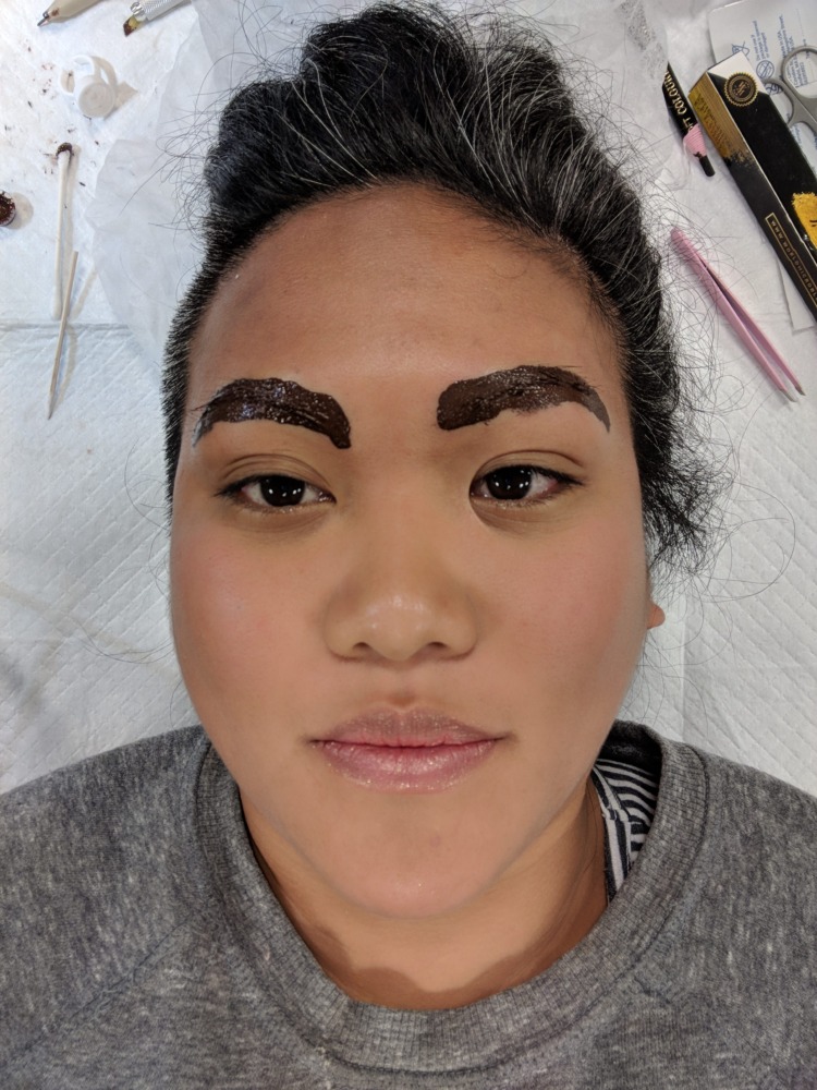 microblading procedure letting the dye sink in schimiggy reviews