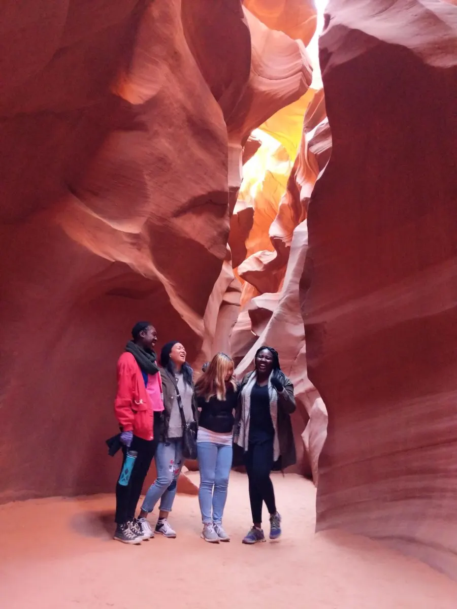 Arizona Weekend Getaway Lower Antelope canyon with friends
