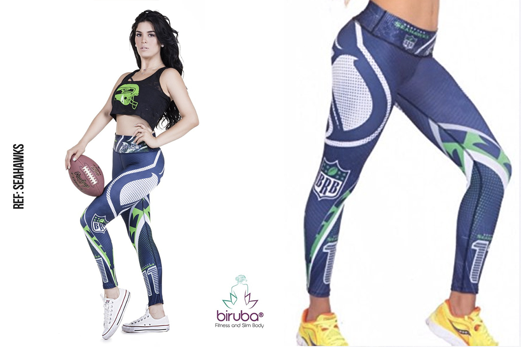 biruba seahawks team leggings schimiggy