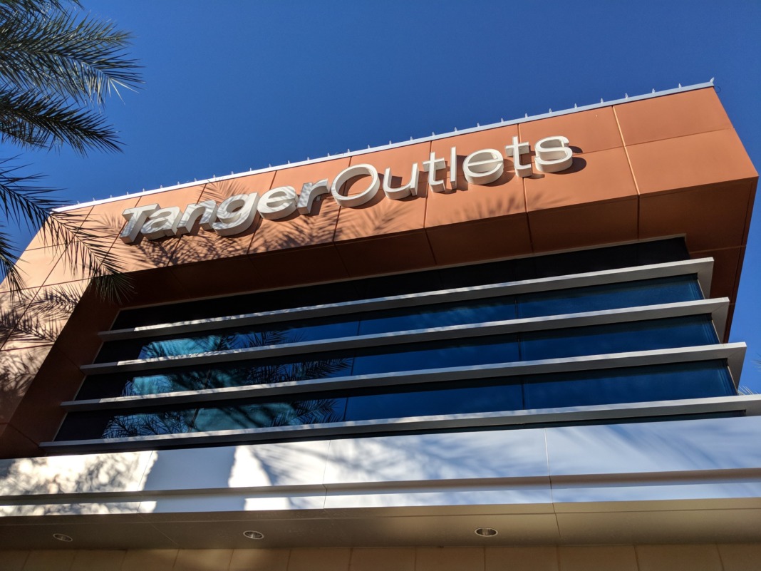 tanger outlets logo and store