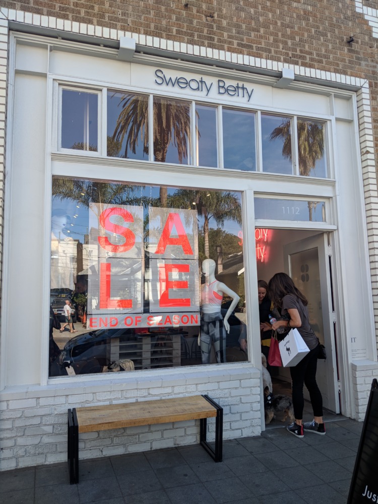 Sweaty Betty Store Front