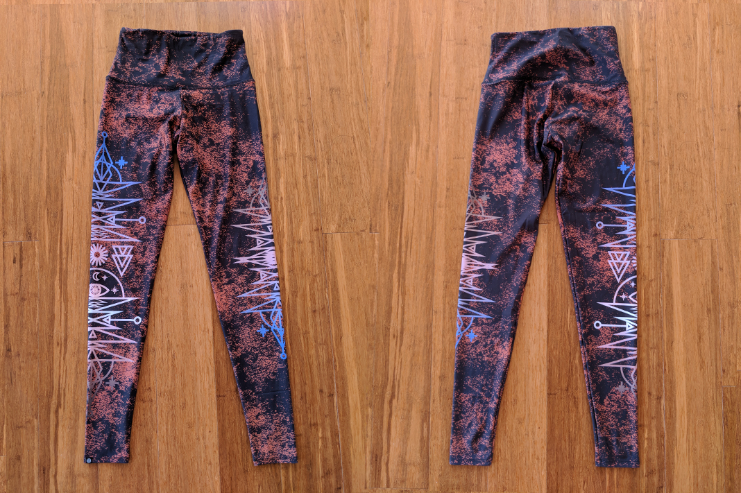 Onzie - High Rise Power Ombre Leggings (front and back)