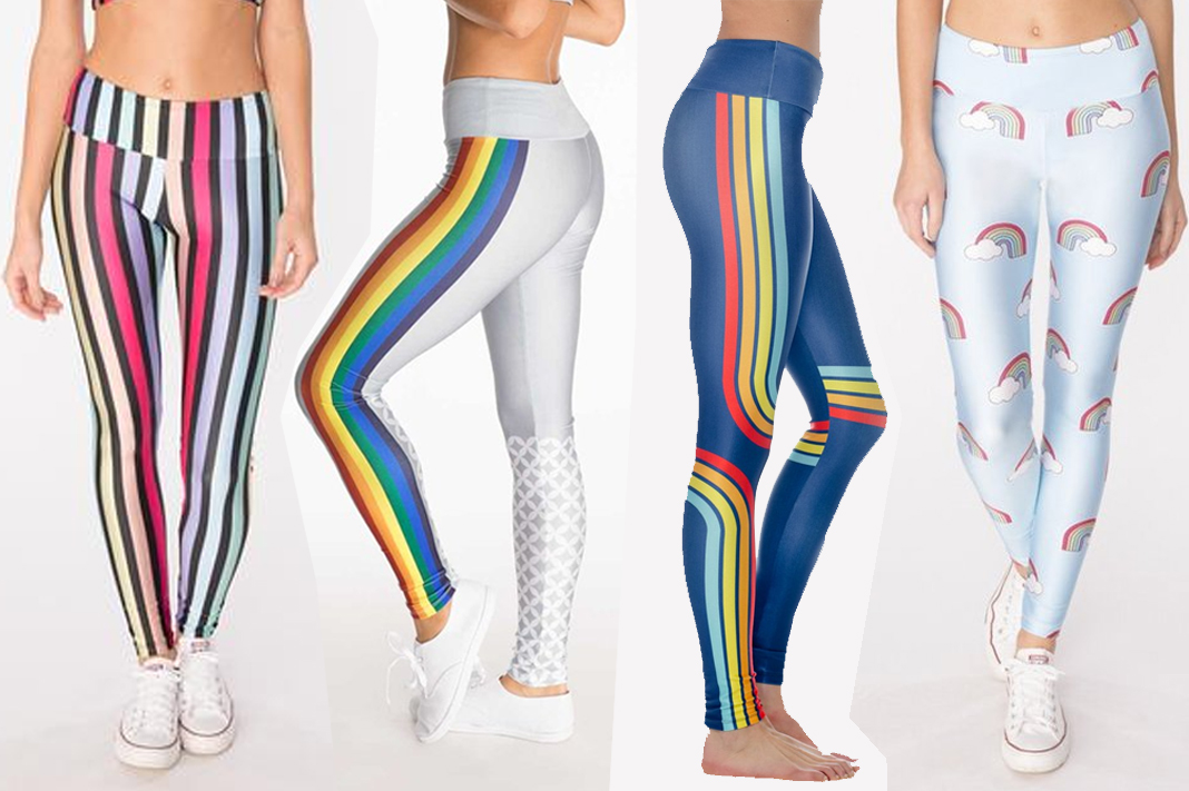 goldsheep rainbow striped leggings schimiggy