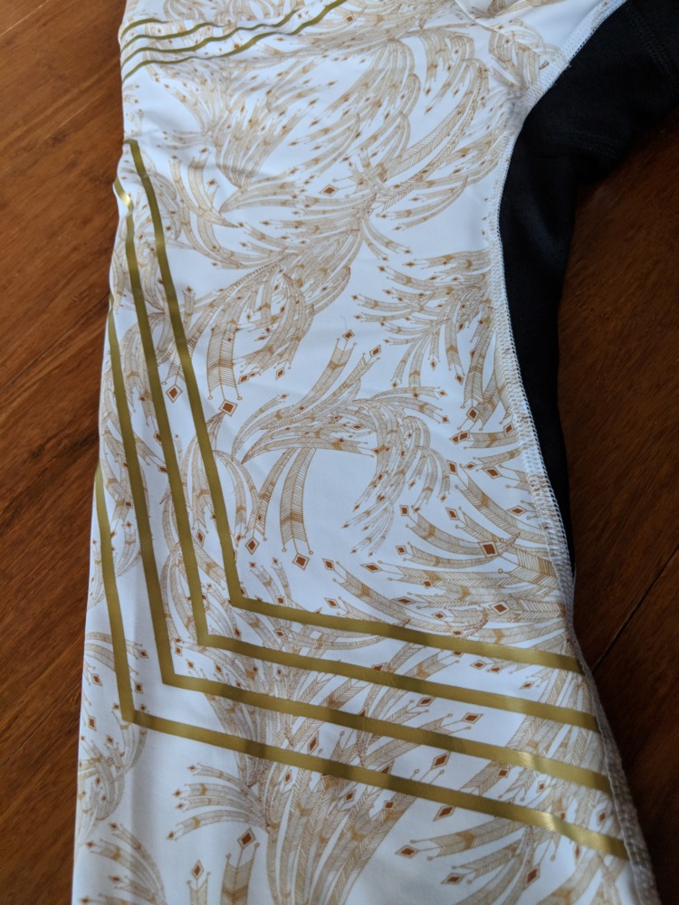 Lucas Hugh Goldleaf Leggings print detail