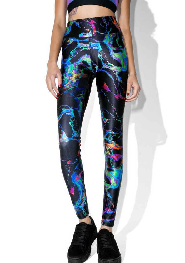 Terez Oil Spill High Waist Leggings size MED NWT - Schimiggy Reviews