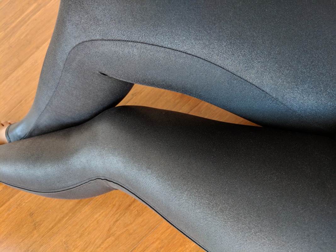 SPANX - Faux Leather Leggings - Outseam Detail