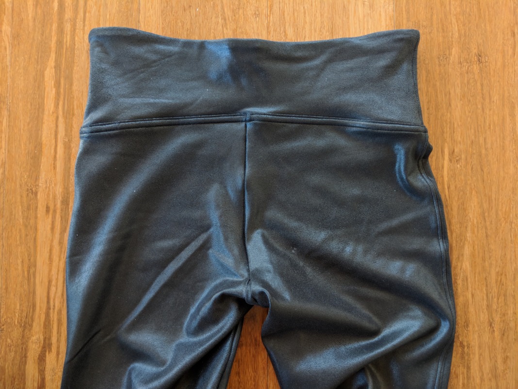 SPANX - Leather Look Leggings - Waistband (back)