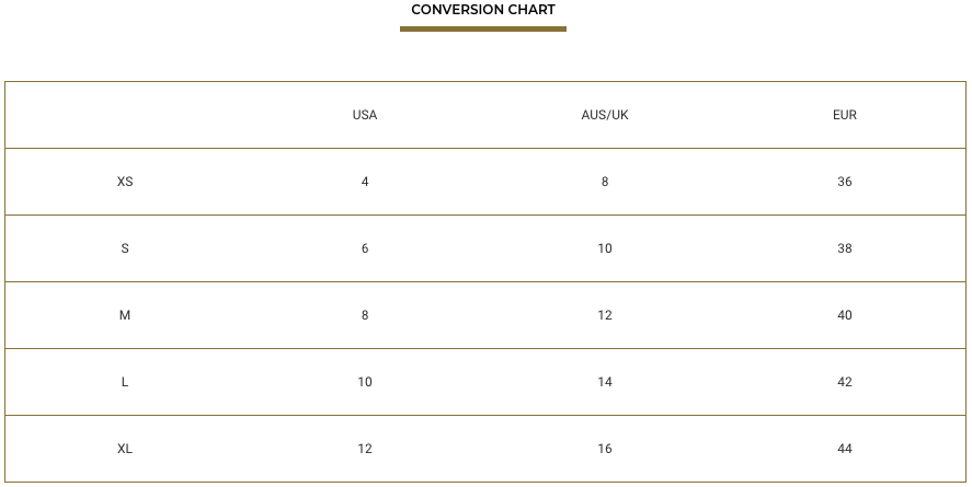 Size Guide – NVGTN