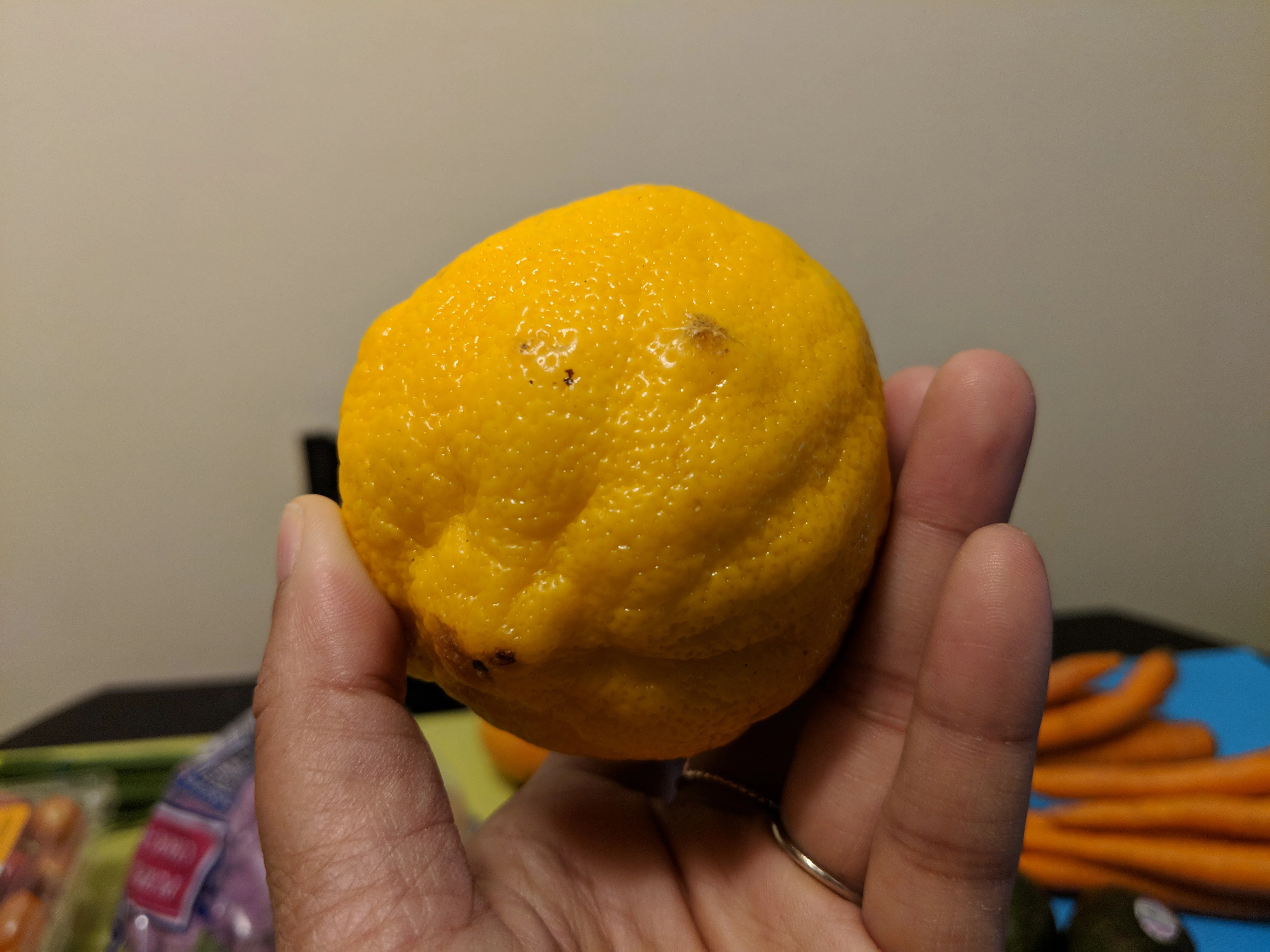 Imperfect Produce Box Review and Reveal - lemon