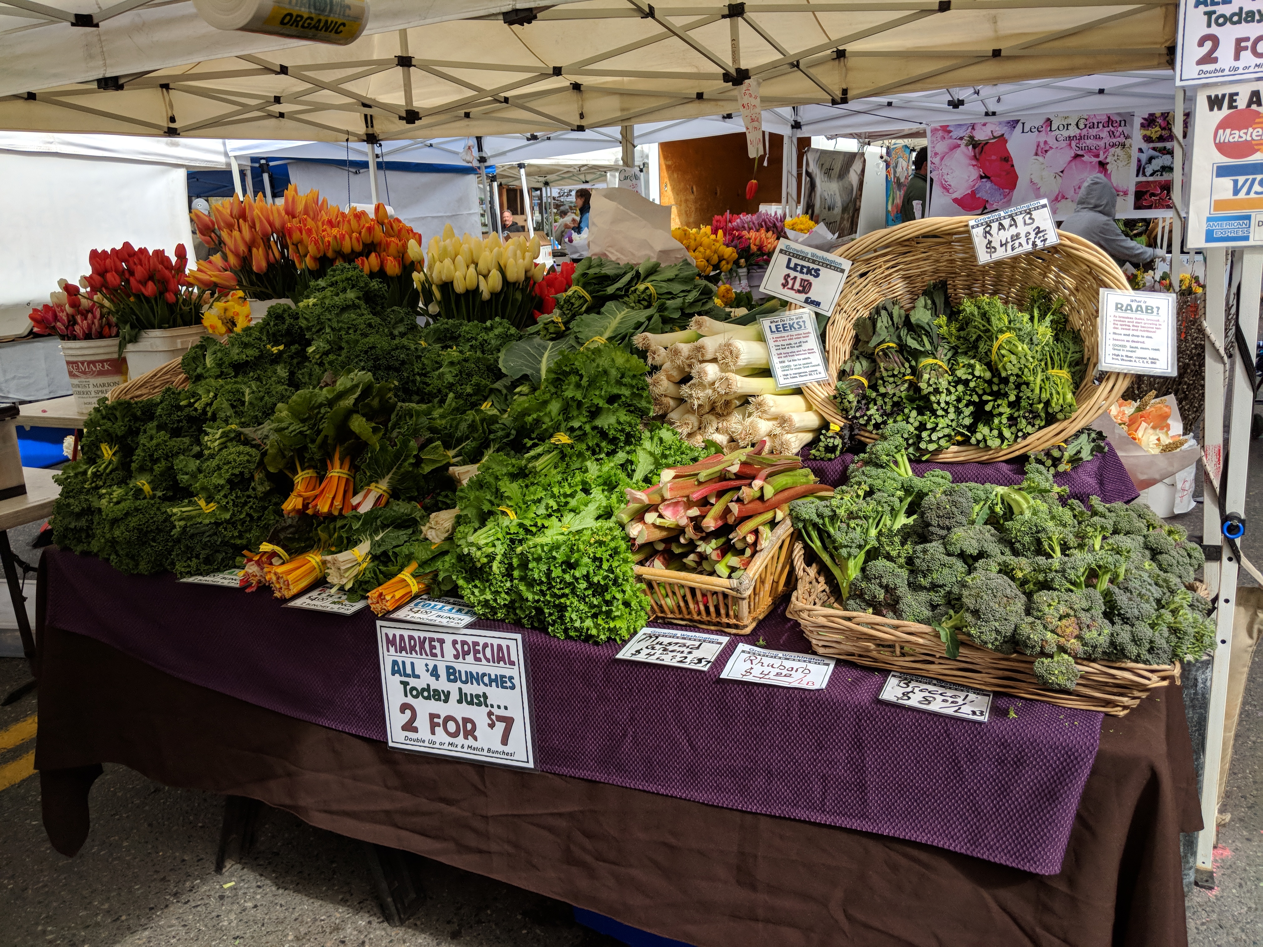 west seattle farmers market sunday produce vegetable stand
