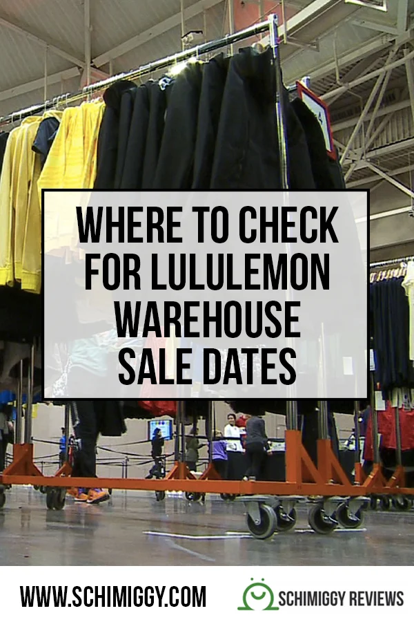 Where to check for lululemon warehouse sales.