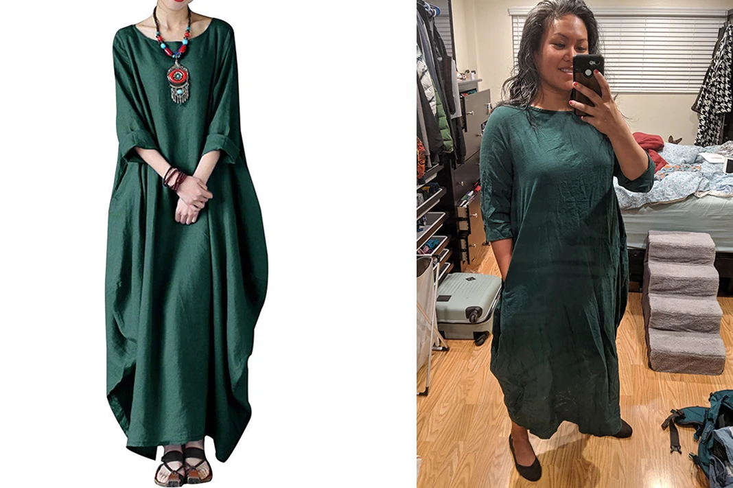 FLORHO Womens Solid Kaftan Loose Cotton Long Maxi Dress schimiggy reviews amazon fashion