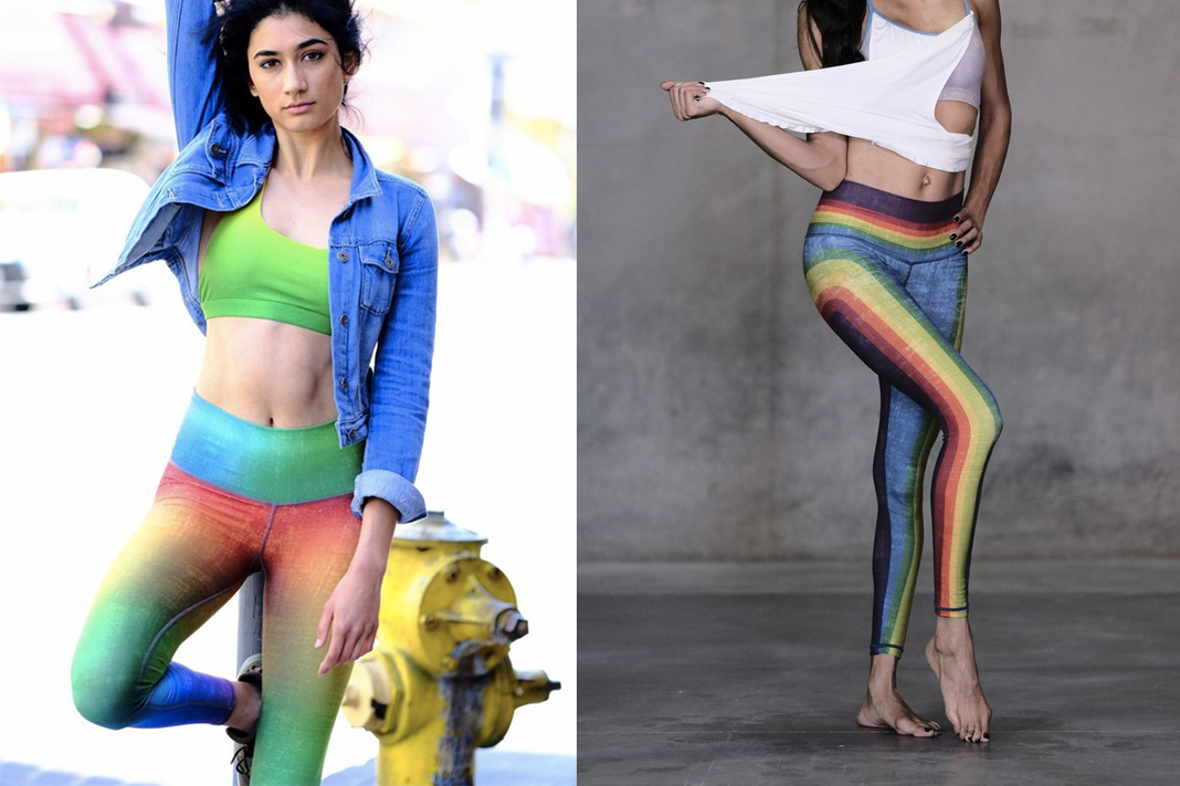 niyama sol rainbow proud af pride lgbtq leggings