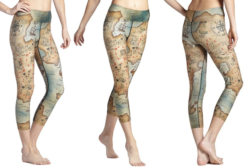 werkshop treasure map crop leggings wanderlust travel schimiggy reviews