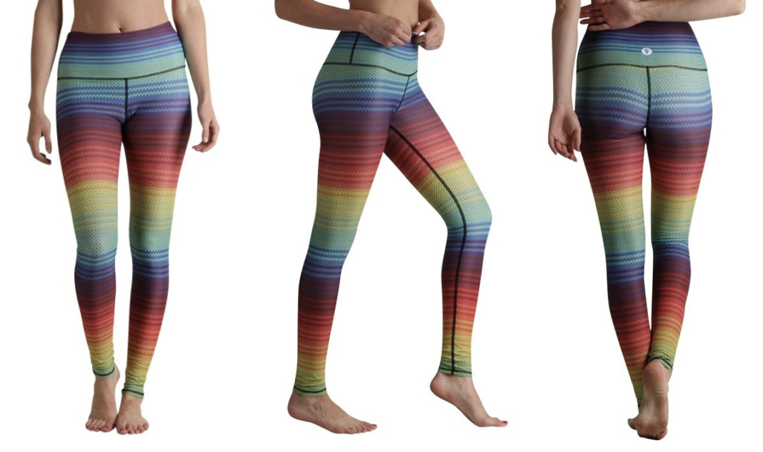 Scout Designs Review: Vintage Rainbow Stripe Leggings - Schimiggy