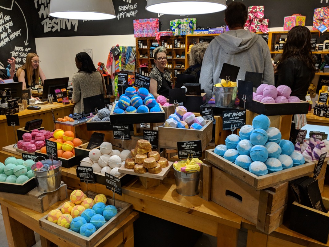 LUSH Cosmetics - Bath Bombs Display