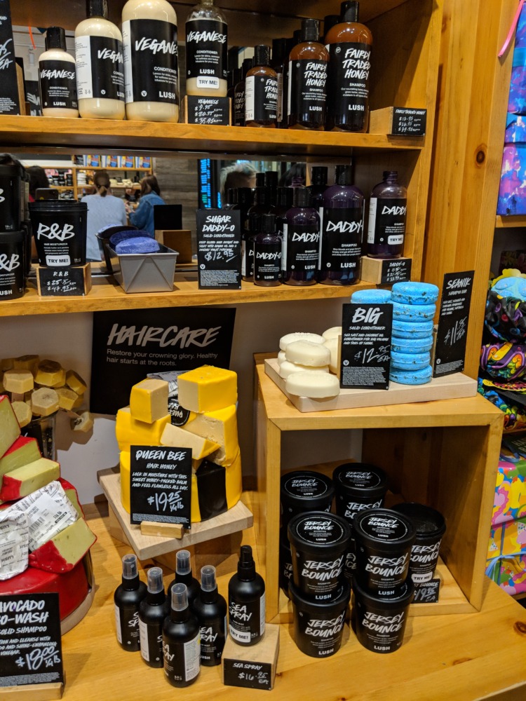 LUSH Cosmetics - Shampoo Bars Display