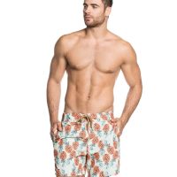 maaji swim trunk mens pineapple print front