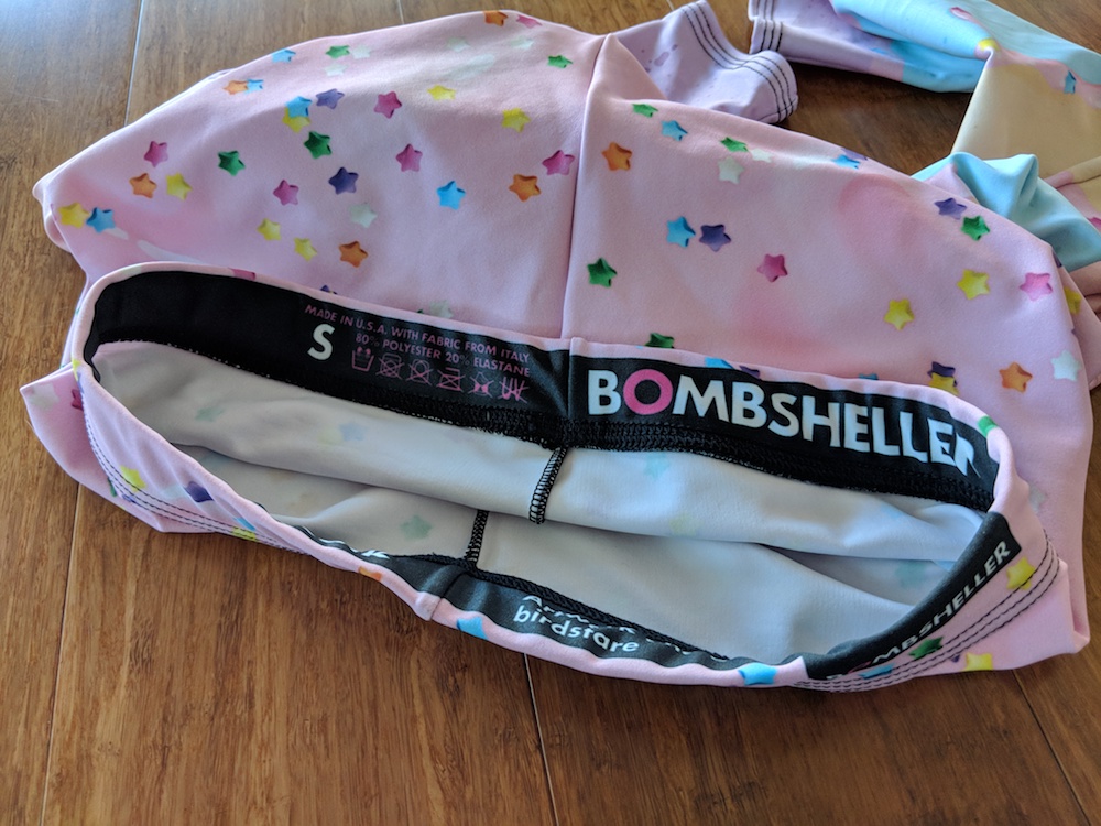 bombsheller review cakewalk pastel leggings waistband detail