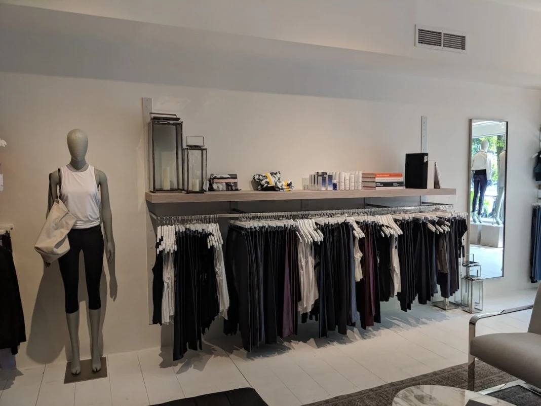 Carbon38 Display at their Bridgehampton store.