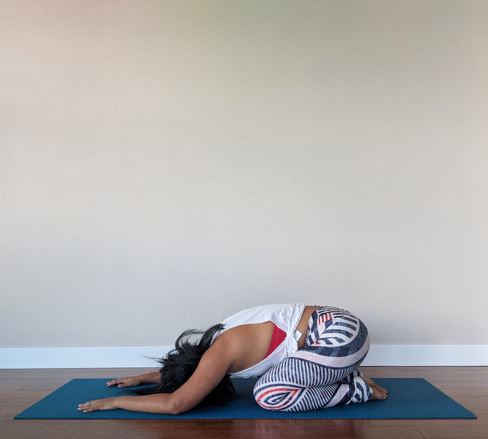 Schimiggy Reviews | Yoga Pose Library | Child's Pose or Balasana