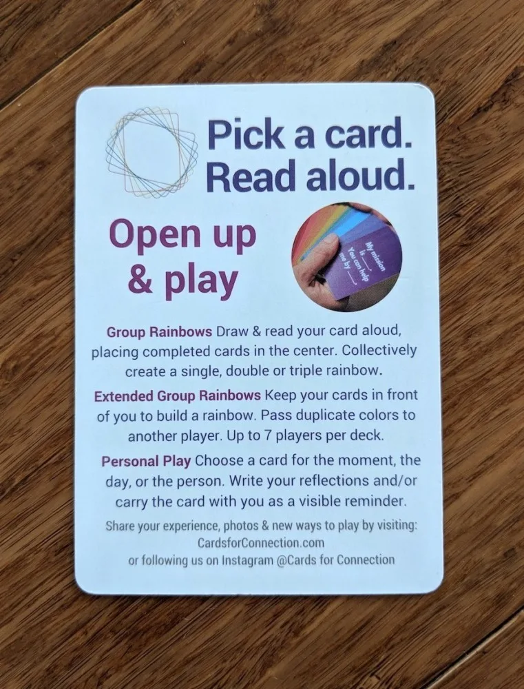 Cards for Connection - How to Play Instructions