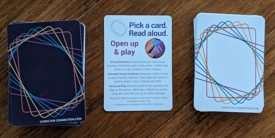 cards for connection white dark deck