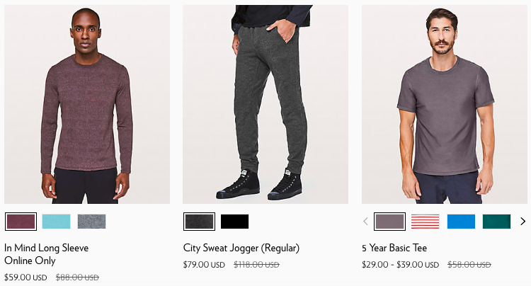 2018 Lululemon Black Friday Online Deals for Men | www.schimiggy.com