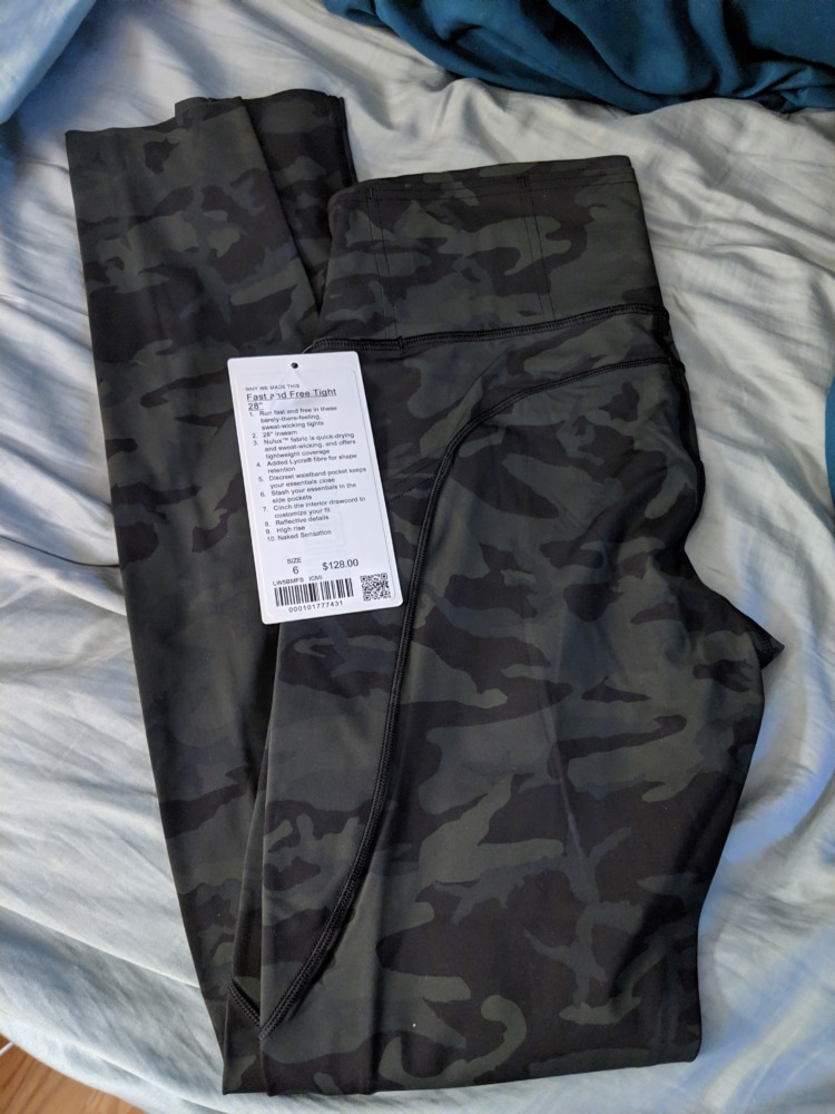 lululemon - Fast And Free Camo Tights on Designer Wardrobe