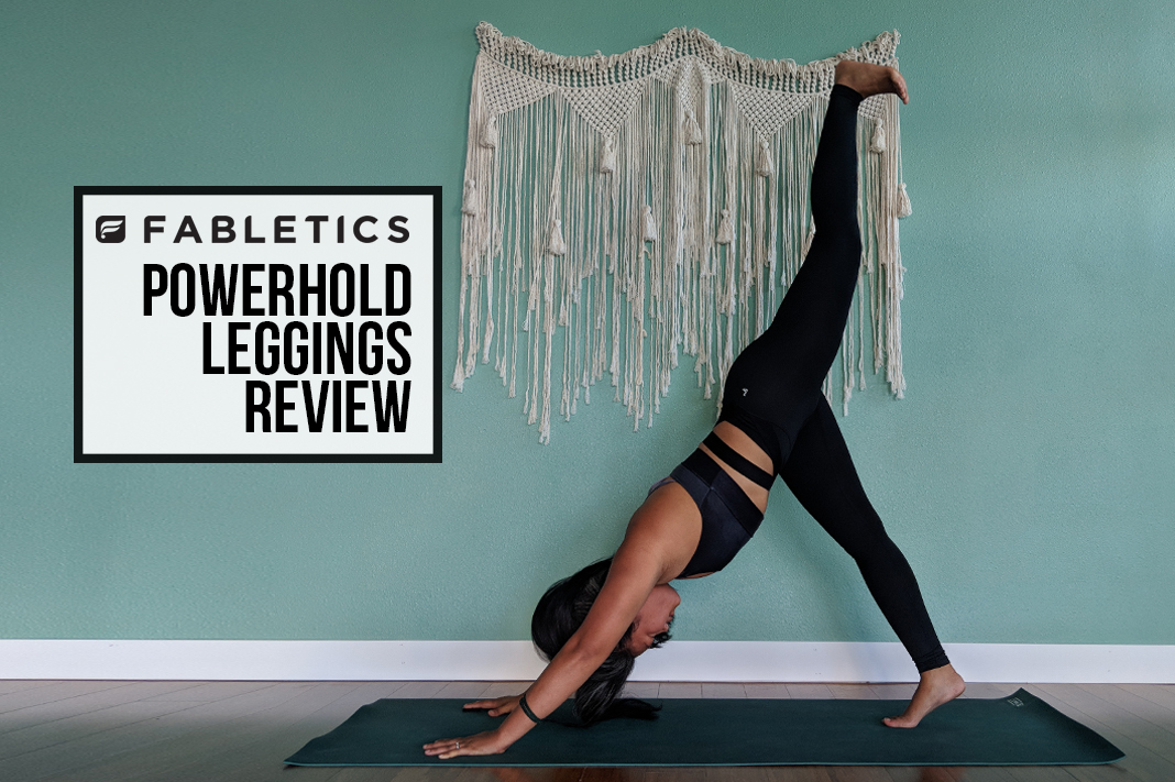 Fabletics Review High Waisted Statement PowerHold Legging Schimiggy Reviews