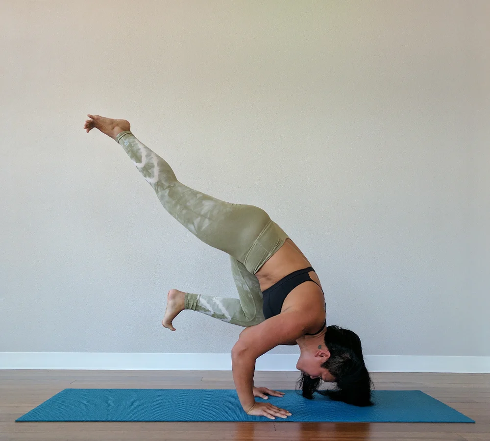 One-Legged Crow Pose or Eka Pada Bakasana