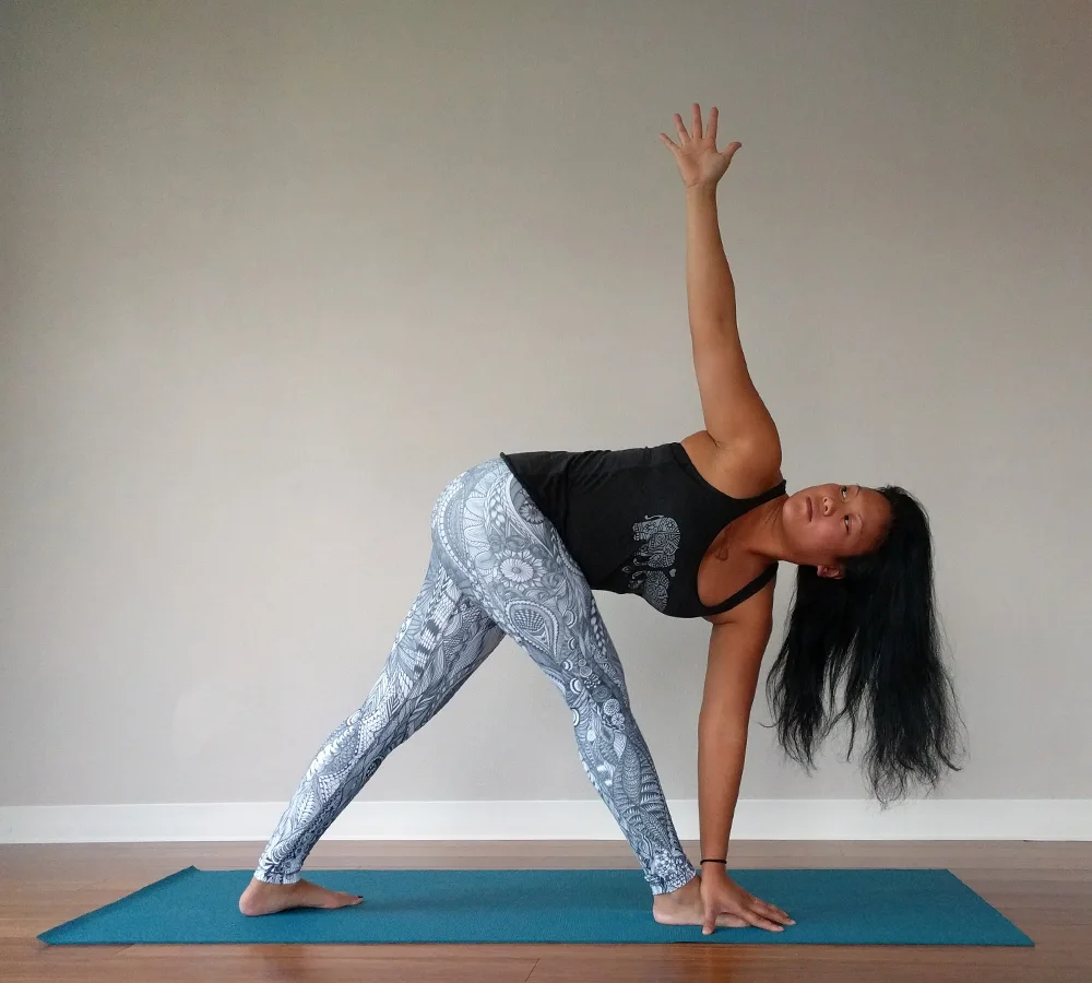 Twisted or Revolved Triangle Pose or Trikonasana