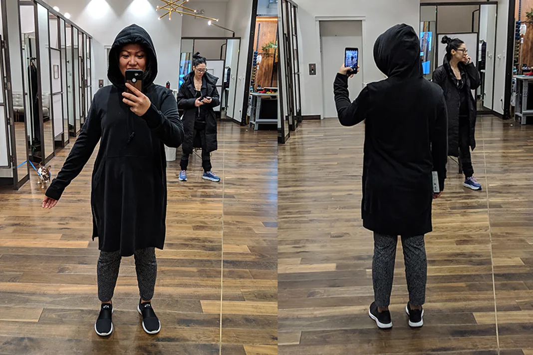 Lululemon Lab Rappu Hoodie Dress in black 2018 schimiggy reviews