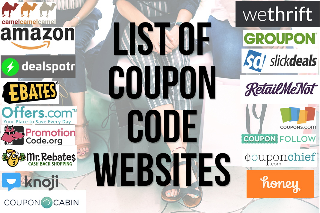 List Of The Best Coupon Code Websites For Discounts
