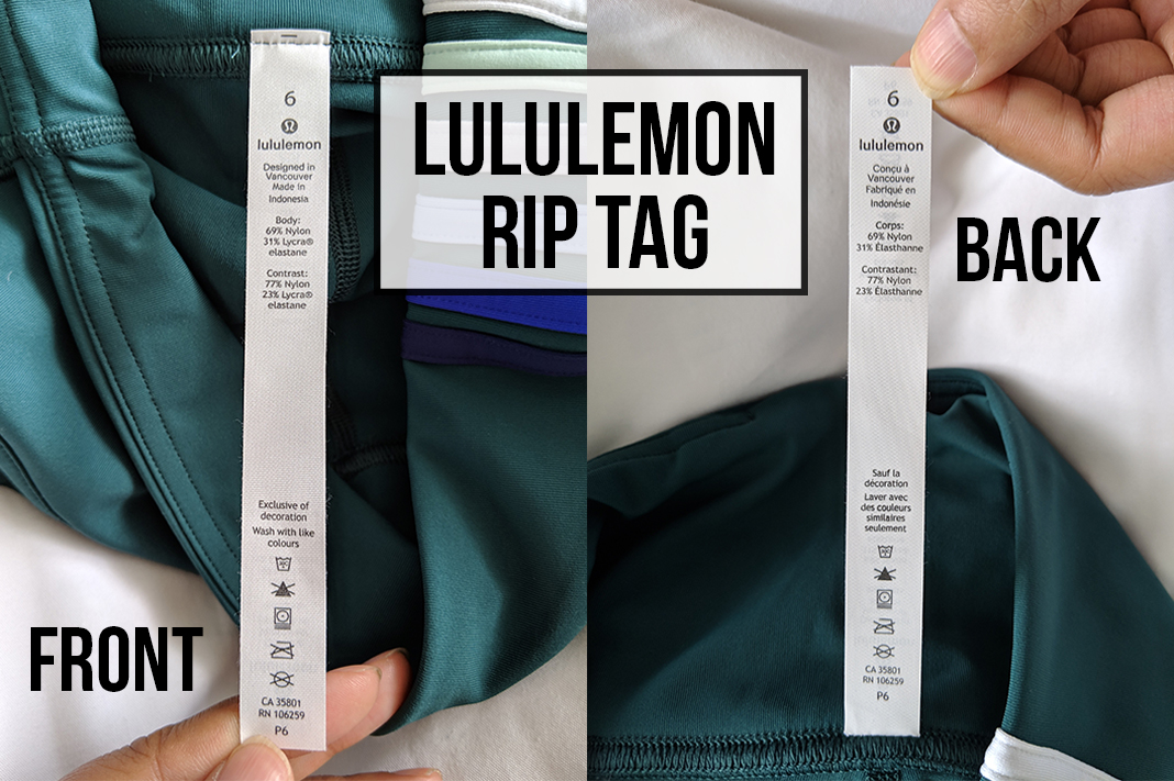 lululemon rip tag front back tight legging pants schimiggy reviews