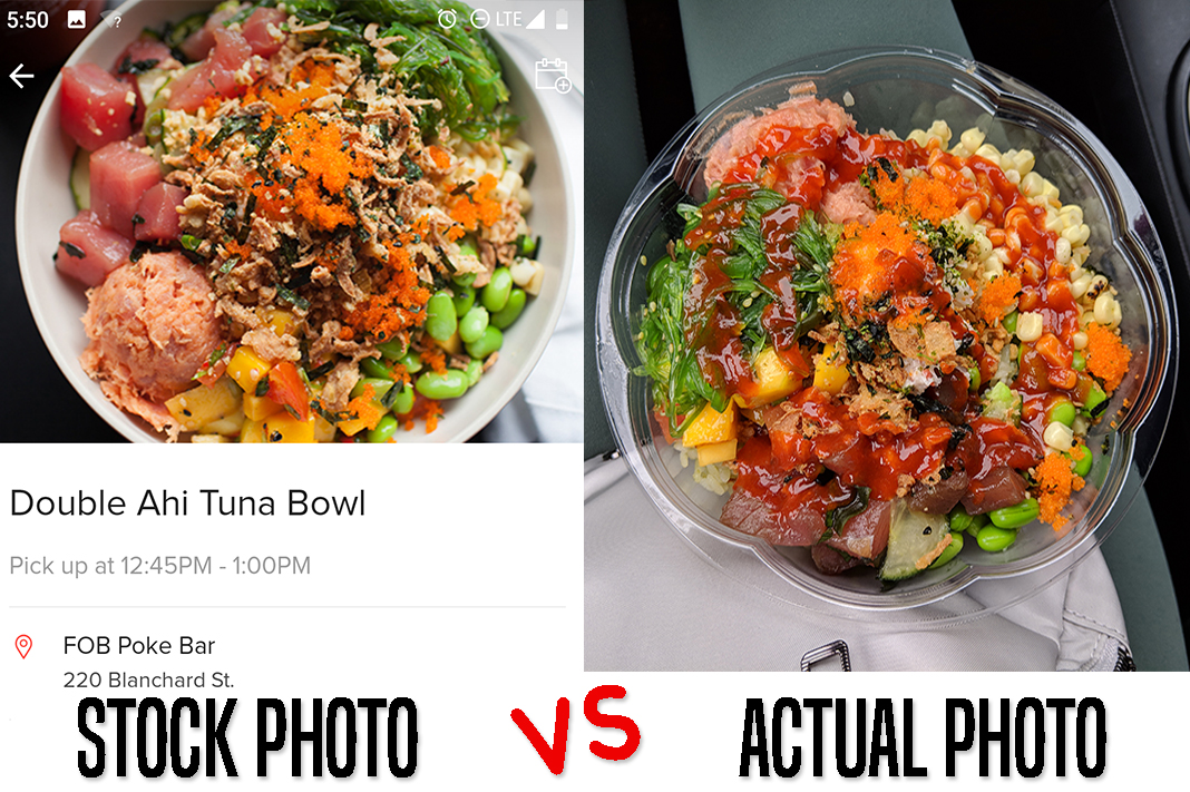 mealpal fob poke bar poke sushi bowl stock versus actual photo schimiggy reviews