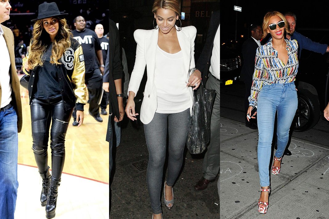 beyonce in leggings jeggings faux leather pants style trend schimiggy reviews