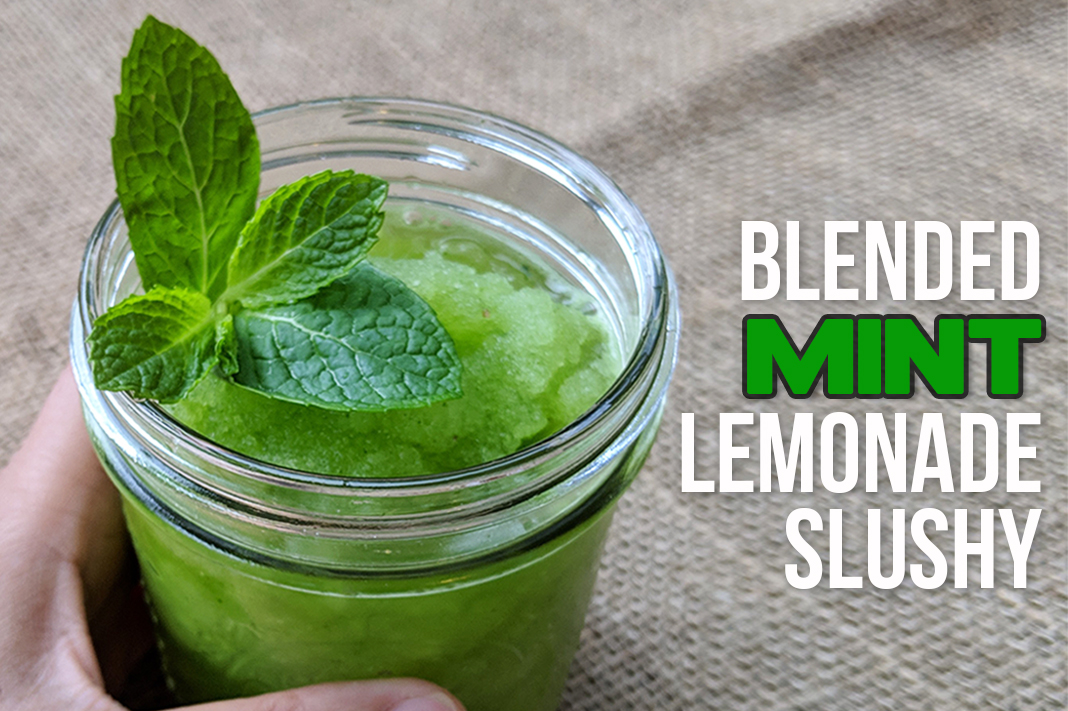 Blended Mint Lemonade Slushy Recipe